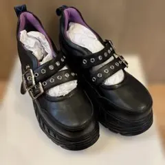 신품 미사용 yosuke 후저 슈즈 24.5 cm 블랙