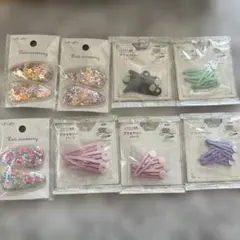 ハンドメイド用　ヘアピンセット8個セット