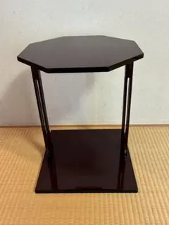 ほぼ未使用 茶道具 鵬雲斎好写 溜塗丸卓 組み立式 元箱 - メルカリ