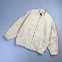 ZARA ブークレオーバーサイズボンバージャケット ベージュ M~L*MD512