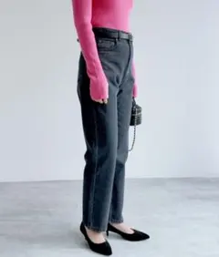 [未使用]デニムストレートパンツ　 Lサイズのサムネイル
