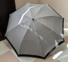 新品 甲州織 折りたたみ傘 60㎝ 雨傘 グレンチェック柄グレー 日本製
