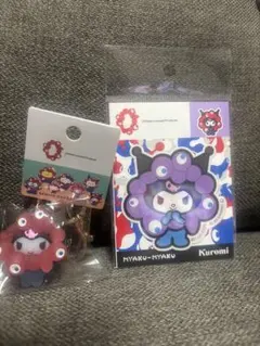 ミャクミャクサンリオコラボ なりきりキーホルダークリア+ステッカー クロミ