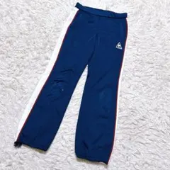 【c9178】le coq sportif ジャージ　パンツ　ネイビーのサムネイル