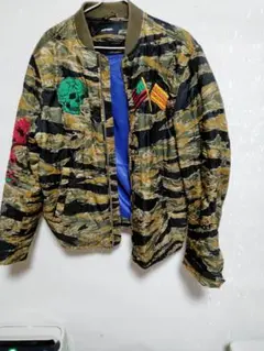 DIESEL迷彩刺繍ジャケット　Ｌ