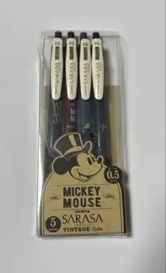ディズニー　ボールペン　4本セット　0.5mm SARASA