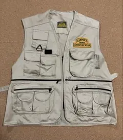90s CAMEL キャメル フィッシングベスト ベージュ 未使用品