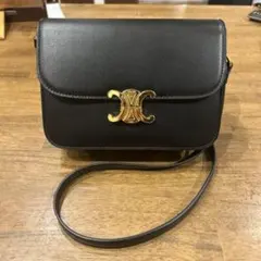 CELINE Triomphe ショルダーバッグ ブラック