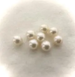 10087あこや真珠 8粒 大珠ホワイト 約8～8.5mm ハンドメイド素材