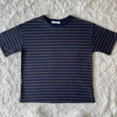 Samansa Mos2 サマンサモスモス ストライプ 半袖 Tシャツ