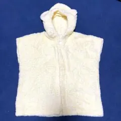 【美品】タオル地ベビー用バスローブ