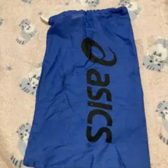 記名なし　M asics シューズケース ブルー