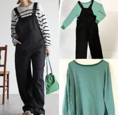 ★新品未使用★ 2点セット サロペット オーバーオール BONJOURSAGAN