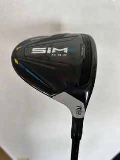 SIM2 MAX フェアウェイウッド　3番　15° ベンタスブラック6X