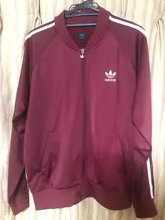 アディダス　トラックジャケット　Oサイズ　ワインレッド
