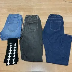 ユニクロ150センチジーンズなど4点セット