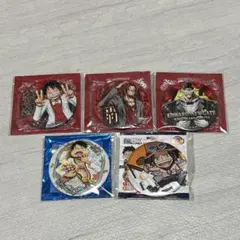 ONE PIECE 輩缶バッジ ルフィ/エース/シャンクス/白ひげ