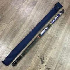 1F 【ビンテージ】釣り竿 TURBO 390 青 ケース付 昭和レトロ シマノのサムネイル