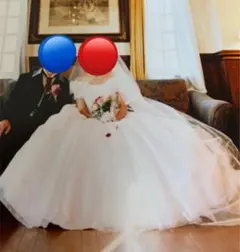 ⭐️ウェディングドレス　プリンセス　7号　　可愛いドレス　エレガント ブライダル