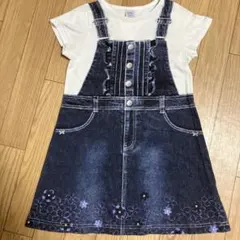 ANNA SUI mini デニム風 半袖ワンピースのサムネイル