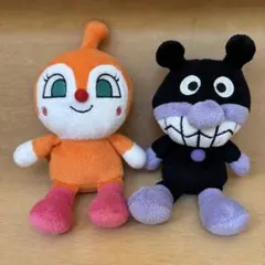 アンパンマン ぬいぐるみ・マスコット バイキンマン、ドキンちゃん 2体セット