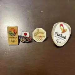 東京2020オリンピック ピンバッジ 4個セット - メルカリ