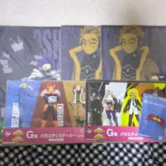 4 ヒロアカ 一番くじ ラバー クリアポスター ステッカー