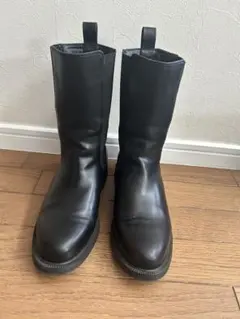 ⭐︎グリーンレーベル　ブラック サイドゴアショートブーツ　Ｌ　24cm⭐︎