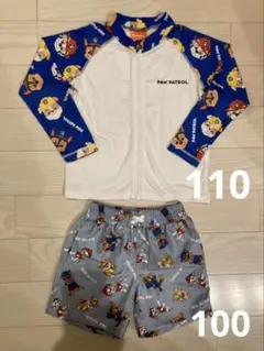 水着　パウパトロール　ラッシュガード 110 ズボン 100