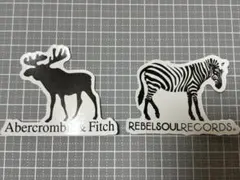 防水ステッカー　A bercrombie&Fitch 他　2枚まとめ売り