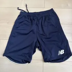 ニューバランス　サッカー　ネイビー ハーフパンツ S