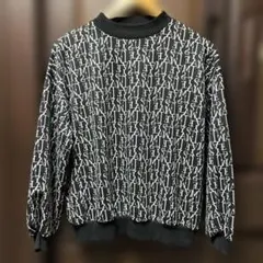 カジュアルニット長袖トップス