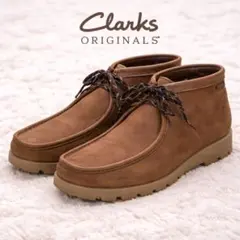 美品クラークスワラビーブーツ　ゴアテックスライトブラウン　ビブラムソール　 27