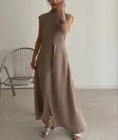 「＆g'aime」シャツロングワンピース