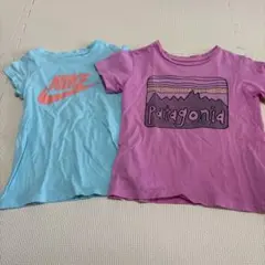 週末セールPatagonia ピンク NIKE Tシャツ 2枚組 パタゴニア