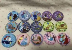ディズニー刺繍缶バッジ　コンプリートセット　全15種