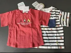 タグ付き　アルファベット　ボーダー　夏　スイカ　サメ　アウトドア　Tシャツ　半袖のサムネイル