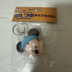 レア ディズニー ミッキーズスタッフ キーリング レトロ