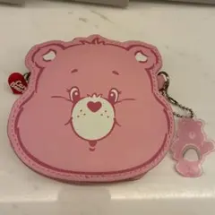 CareBearsケアベア チアベア ピンク ポーチ チャーム付き