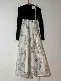① MERCURYDUO フラワードッキング　コルセット　ワンピース