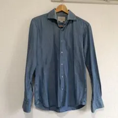 ORIAN DENIM DIVISION シャンブレーシャツ スリムフィットのサムネイル