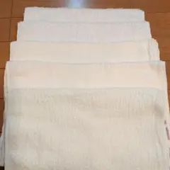 クリーム色 フェイスタオル 4枚セット