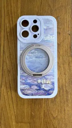 新品　モネ睡蓮柄　iPhone16proケース