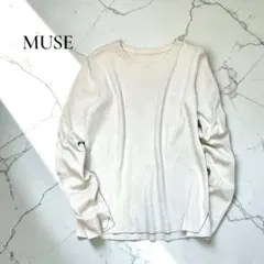 MUSE ミューズデドゥーズィエムクラスクルーネックプルオーバー【M相当】D99