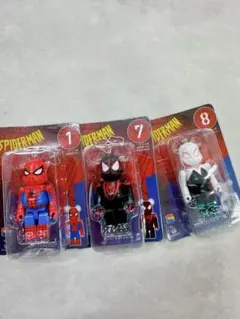 ベアブリック　スパイダーマン キーホルダー　3体セット