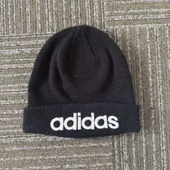 adidas ニット帽 ビーニー ブラックのサムネイル