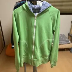 Columbia ジップアップパーカー ライトグリーン L