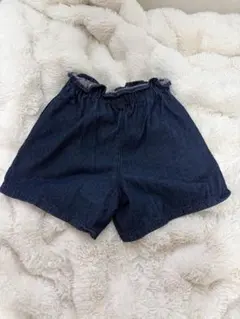 GU ハーフパンツ 140 ダークブルー コットン100%