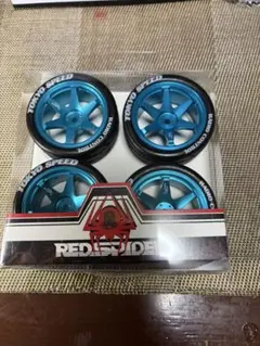 レッドスパイダーアルミホイル+レーシングタイヤ4本セットのサムネイル
