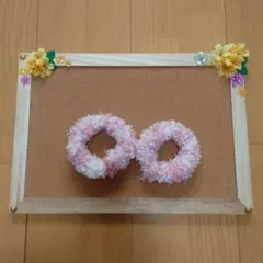 ふわふわファー ヘアゴム 2個セット